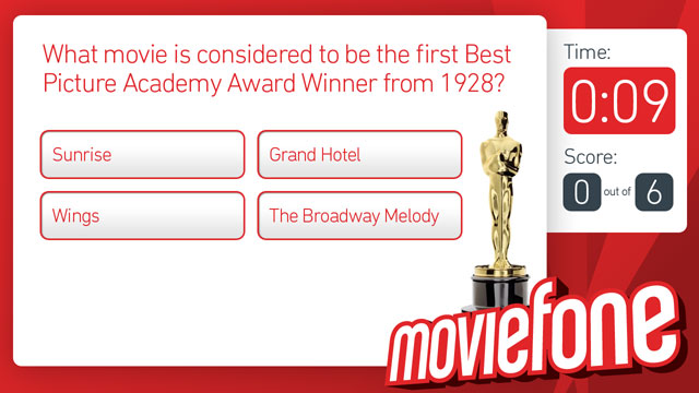 MovieFone Touchscreen Quiz Design